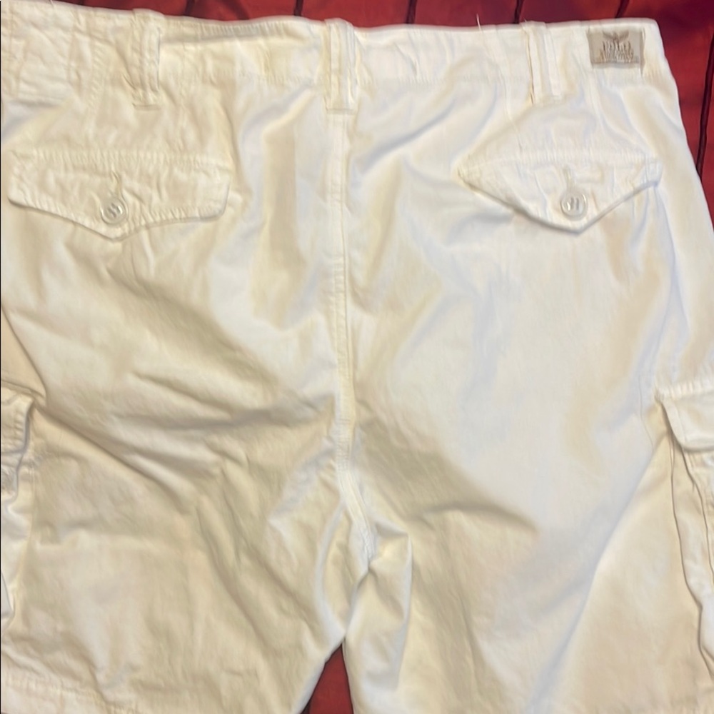 Polo by Ralph Lauren White Cargo Shorts Durable Summer Essential - Picture 6 of 9